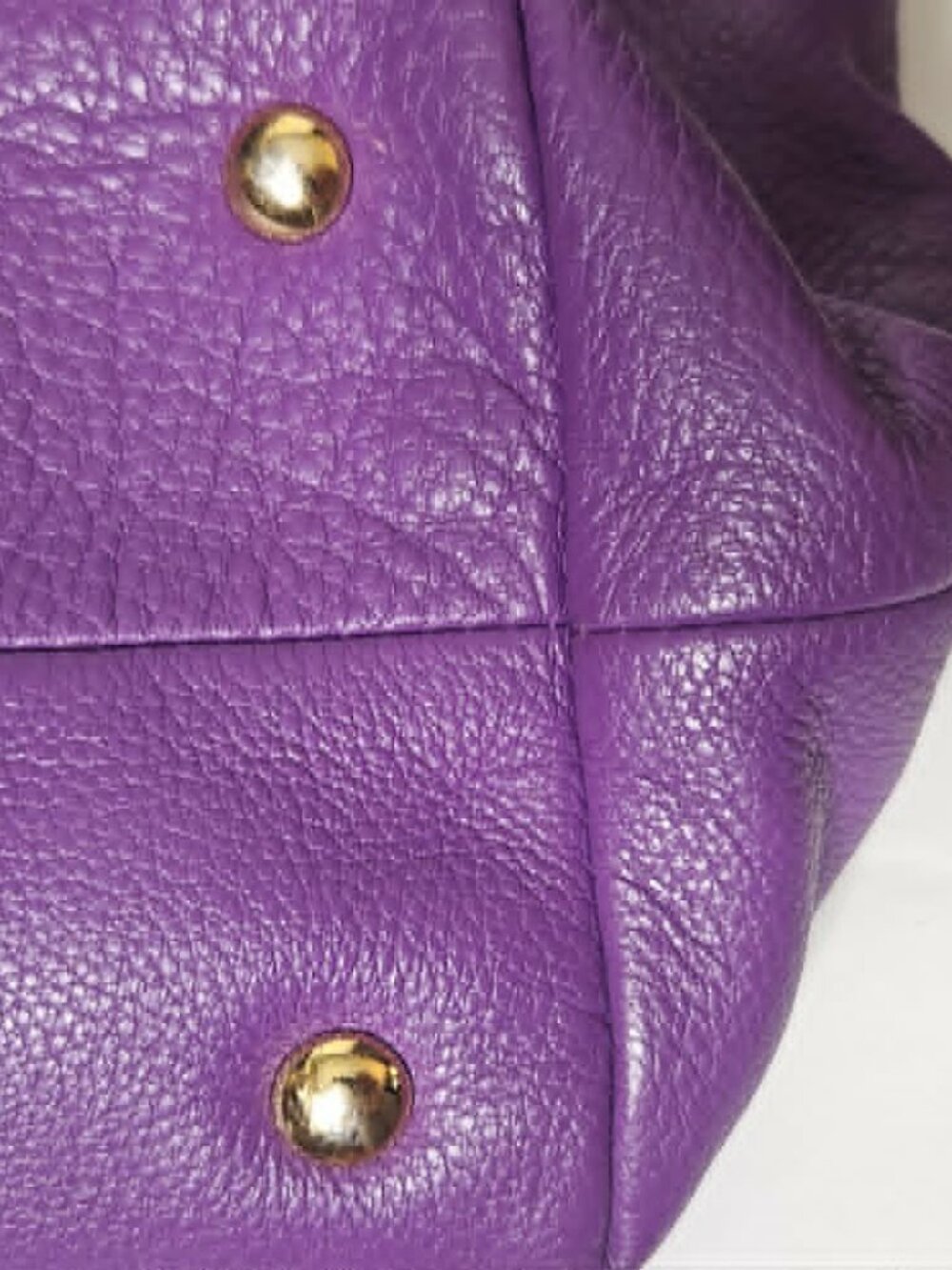 Authentic Michael Kors Purple Pebbled Leather Tote - Picture 5 of 9
